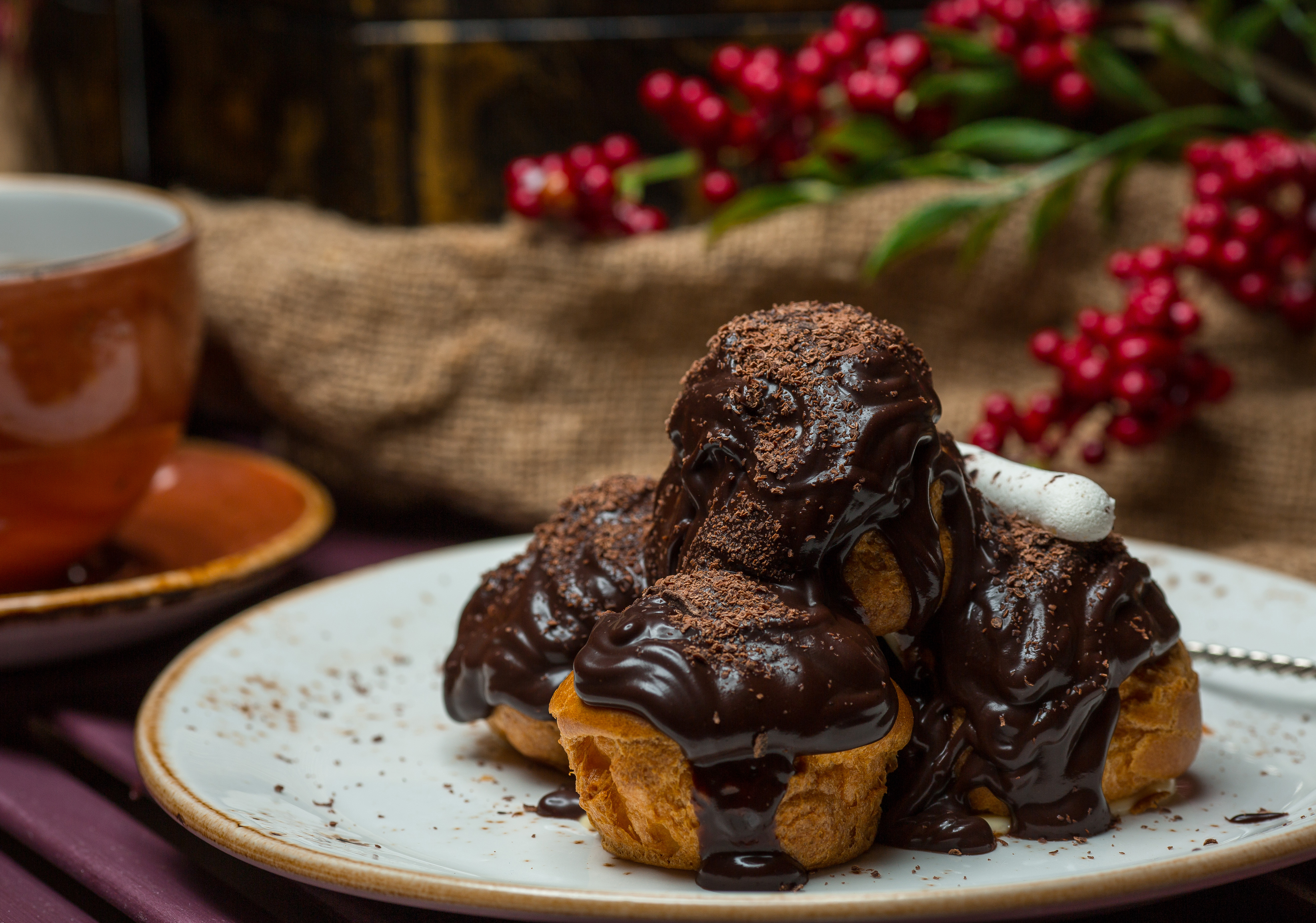 Profiteroles au Chocolat